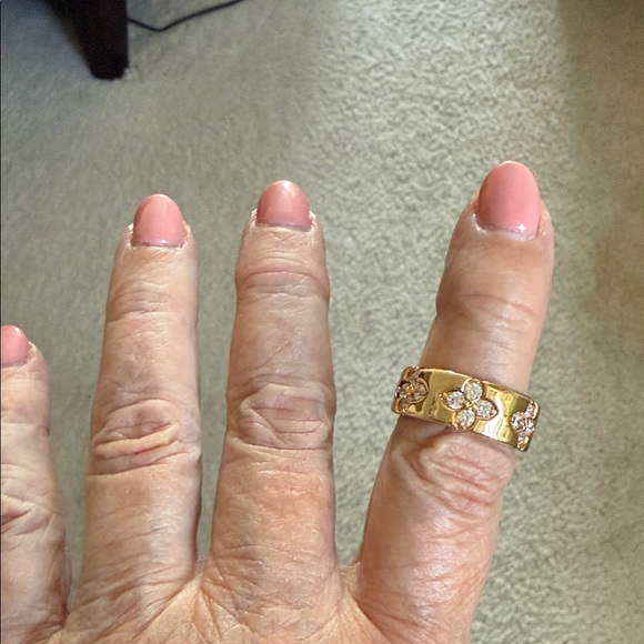 Park Lane Flora Ring Gold Ring with Floral Accents size 7 - Picture 2 of 4